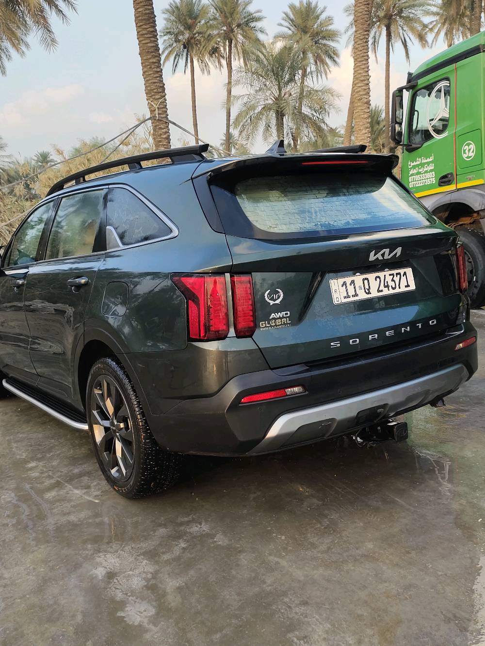 سورنتو 22 فول موصفات بنرامه تشغيل عن بعد بصمه فور ويل 5انضمه قياده فول وارد 
حادث بصيط بدون ضررر لا لغود لا شواصي 
لون زيتوني ماشيه  55فقط