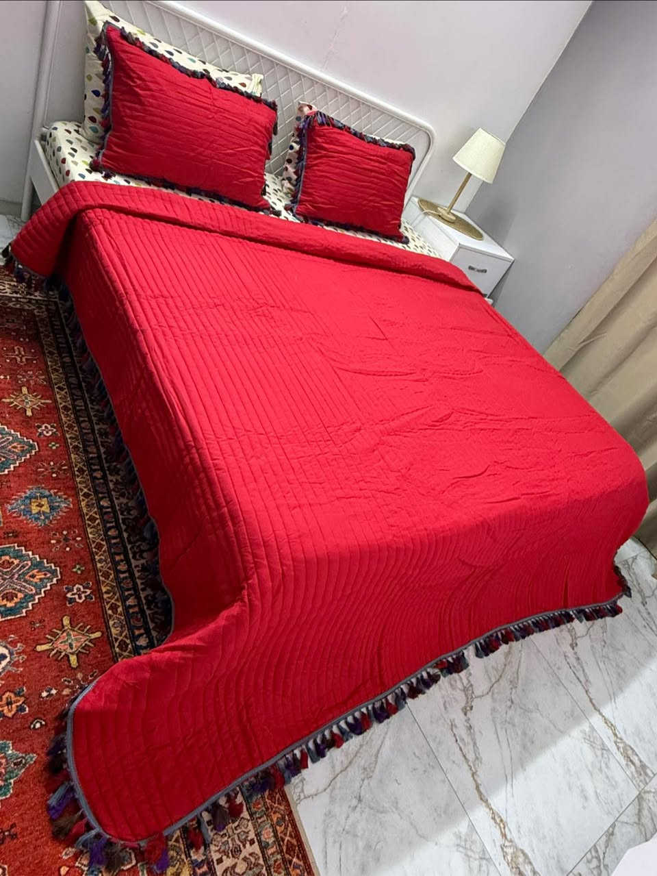 شوفولي الجمال ❤️🥰

فرشه نفرين قماش ساده  مقرنص مطرز قطن حاشية شراشيب بارز 6 قطع 

تعتبر رمضانيةً او لعيد


**إذا كنت صاحب هذا الإعلان وتريد حذفه لأي سبب، رجاءا أرسل رسالة إلى الدعم الفني**