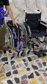 📢📢📢📢🧑‍🦽🦽🦽🧑‍🦽 كراسي متحركة عرض المقعد 46 جديد بالكارتون الجوانب تنفتح ا...