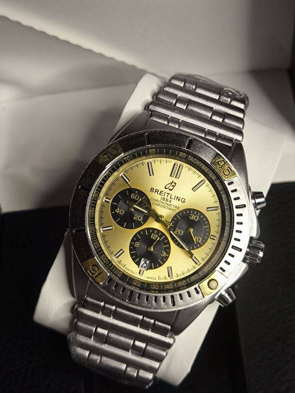 ساعة من ماركة برتلنغ Breitling تيتانيوم

تحفة فنية 
مصممة للطيارين الحرفين والقباطن
مكينة كوارتز نظام ستوبوج(جميع السناتر شغاله) 
ميناء مميزة مزودة بمنفذ تاريخ مع اميال لامينوس
زجاج معدني ضد الخدش
مقاومة ماء وغبار 
رنك دوار 
 سير جلد ستانلس ستيل طلاء
 تيتانيوم
قفل فراشة
الساعة مختمة بالكامل 
 
السعر : 43 الف ع اول تم
 للحجز والاستفسار يرجى مراسلة الصفحه


**إذا كنت صاحب هذا الإعلان وتريد حذفه لأي سبب، رجاءا أرسل رسالة إلى الدعم الفني**