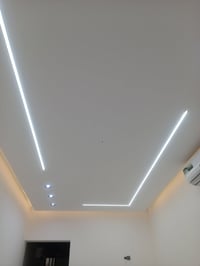 سقوف جبس بورد • لوح كوركس ١٢ ونص ملم • بروفايل طلس