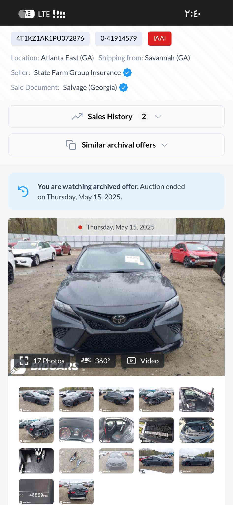 عربى/کوردی
سعر بلاش 19800$
كامري, TRD, 2023🔥🔥🚀🚀
عدد الأميال :49000ميل
ارباك فقط بدات الباقي كلها سليمة 
ضرر:جاملغ خلفي و بابخلفي وجاملغ صبغ امريكي مجموع 3قطع
سلندر: 6 سلندر
محرک: 3.5
الكاميرا الخلفية - مستشعر وقوف - تدفئة المقاعد - بصمة - مسند الذراع - مثبت السرعة - شاشة - مراقبة النقطة العمياء - مقاعد كهربائية - 8 وسادة هوائية - مصابيح زينون الأمامية - المصابيح الأمامية ليد - أبل كاربلاي - تحذير من الاصطدام الأمامي

📍العنوان: اربيل  -  شركة هشيار عمر  كارس
   

كورك و فايبر☎️-[***********]
اسيا و واتساب ☎️-[***********]

********************
تۆیۆتا
کامری, TRD, 2023
ماوەی ڕۆیشتن :49000 ميل 
ارباك تةنها بةردةى تةقيوه 
بۆیاغ: جاملغى دواوةو جاملغى و دةرگاى دواوه و جاملغيكى سبوغى امريكيه 
واتا 3 پارچه صبغ 
پستۆن: 6 پستۆن
بزوێنەر: 3.5
 نرخ /19800$ 🔥 
کامێرای دواوە - حەساس - گەرمکەرەوەی کوشن - بەسمە - ڕاگری مەچەک - دیاریکرنی خێرایی - شاشە - ئاوێنەی ڕادار - کورسی کارەبایی - 8 پەرەشووت - لایتی پێشەوەی زینۆن - لایتی پێشەوەی لید - ئەپڵ کارپلەی - ئاگاداری بەریەککەوتنی پێشەوە

‏Rear Camera - Parking Sensor - Seat Heating - Keyless Entry - Armrest - Cruise Control - Screen - Blind Spot Monitor - Electric Seats - 8 Airbags - Xenon Headlights - LED Headlights - Apple Carplay - Forward Collision Warning

📍  ناونیشان: هەولێر کۆمپانیای هشيار عمر کارس 
       

كورك و فايبر☎️-[***********]
اسيا و واتساب ☎️-[***********] أربيل
