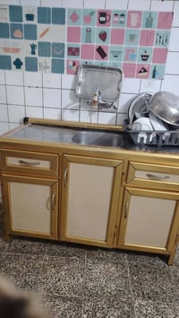 طباخ • ثلاجة • كاونتر المنيوم