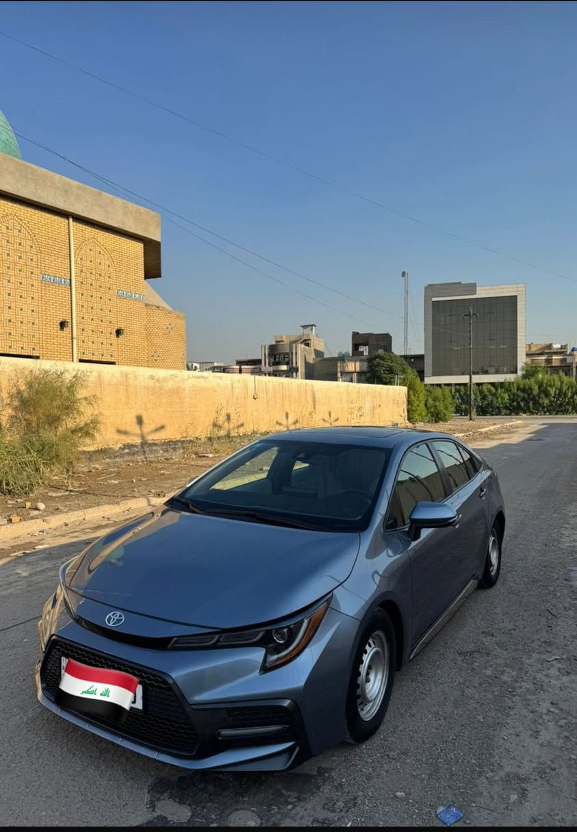 TOYOTA COROLLA SE 2022
اللون بحري 
سعة المحرك 2.0
المسافة المقطوعة 55 ألف 
الإضافات 
بصمة شاشه كبيره 
كامره 
تحكمات سرعة 
ويل 17
فرشة مخمل اسود 
هاند بريك كهربائي 
رادار أمامي وجانبي 
لايت زينون 
فتحة سقف 
شفتات ستيرن 
حادث السياره كما موضح في الصور 
❌❌سيارة معوقين❌❌
مكاني بغداد البلديات 
الرقم *********** 
السعر 160$
