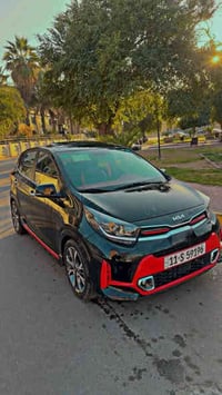 كيا بيكانتو  موديل 2022 لون اسود  داخل احمر بلادي  فول موصفات  بصمه : ...