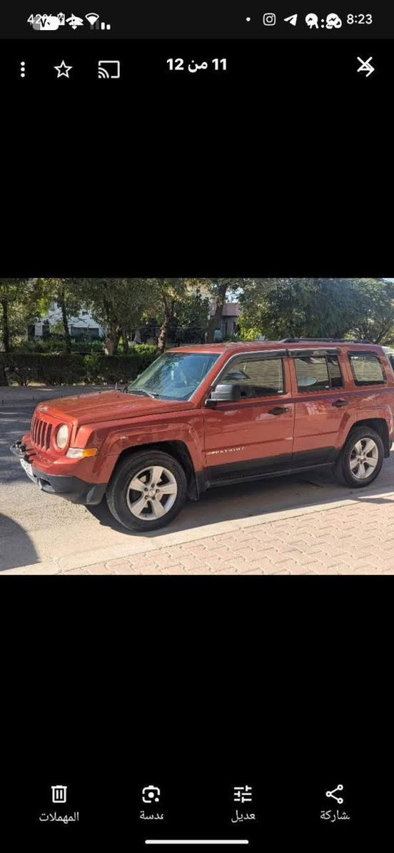 سلام عليكم الغالين للبيع فقط جيب باتريوت موديل 2012 سياره جديده وجاهزه بسمي رقم بغداد الجديد
مشروع وطني سياره ومرفق وياها  سونار بدون حدث فقط صبغ  السعر 93 وبيها مجال للشراي للاستفسار اتصل *********** مكاني بغداد البياع
