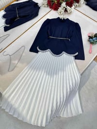 فستان طول كامل • خامة دابل صيفي • كولكشن العيد