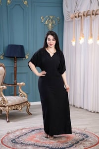 دشداشة نسائي • لينن ملكي • فري سايز ٨٥كيلو