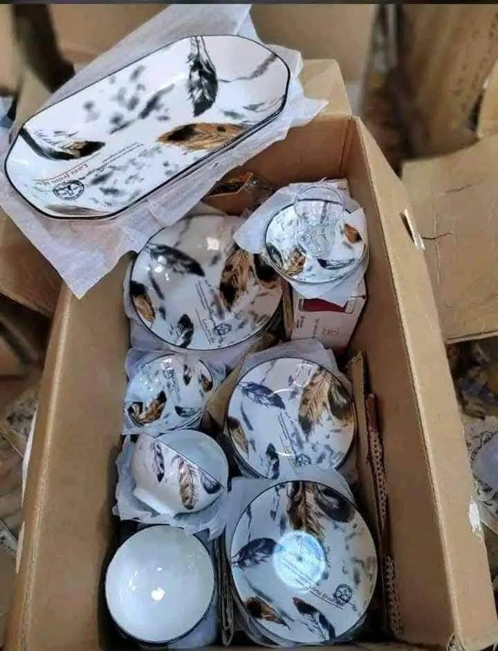 فحص الطلب بوجود المندوب اي ختلاف عن الصور لتستلم 🌹
السعر (55 )السعر )55 )فقط عرض لفتره☺️
العدد(112)قطعه ستكون من 👇👇
12 ماعون مال طعام
12 ماعون مال حلاوه
12 طاسه مرك
12 طاسه طرشي 
2 بلم 
12 ماعون شاي
12 ستكاين شاي
12 خاشوكة اكل
12 خاشوكة شاي
12 جطلات
2 سجاجين
التوصيل مجاني لكل محافظات العراق


**إذا كنت صاحب هذا الإعلان وتريد حذفه لأي سبب، رجاءا أرسل رسالة إلى الدعم الفني**