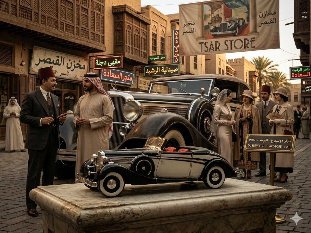 Maybach SW38 4-Door Cabriolet 
موديل عام 1937.

• تعتبر هذه السيارة من أفخم سيارات حقبة الثلاثينيات، وكانت تنافس "رولز رويس" و"مرسيدس بنز" في ذلك الوقت من حيث الرفاهية والهندسة.
• تتميز بمحرك 6 أسطوانات وسقف قابل للطي (Cabriolet)، وهي رمز للثراء والأناقة الأرستقراطية.

🛑الشركة المصنعة 
بناءً على دقة التفاصيل، وشكل المفصلات الكبيرة للأبواب، وطريقة طلاء الهيكل (الأبيض والأسود)، فالشركة المصنعة لهذا المصغر هي شركة Signature Models.
• المقياس: 1:18 (حجم كبير نسبياً يسمح بفتح الأبواب وغطاء المحرك).
• تُعرف هذه الشركة بإنتاج نسخ دقيقة جداً للسيارات التاريخية

متوفرة الان في @tsar_store
للتواصل واتساب ***********
