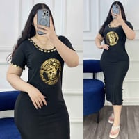 فستان رقص • فانيلة ليكرا • فري سايز ٤٠-٨٠