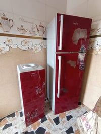 ثلاجة وبراد ماء وكشر. ثلاجة صغيرة وبوب عدد ٢ تركي للبيع شلع ٣٥٠ قفل اس...