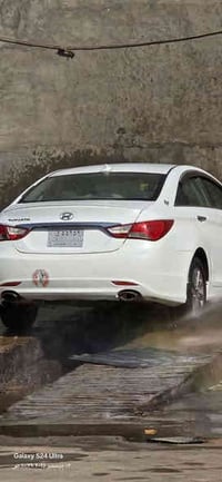 سوناتا امريكي 12 ابيض صدفي رقم بغداد بسمي السياره حادث جاملغ ايسر مبدل...