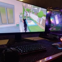 شاشة جيجابايت M34WQ • نظافة 100% • خدش بسيط