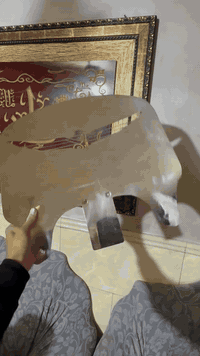 هوائية مصدة خلفية ستيل كولدونك 1500 جنطة جكمجة اليسار بمكان الجلدة 150...