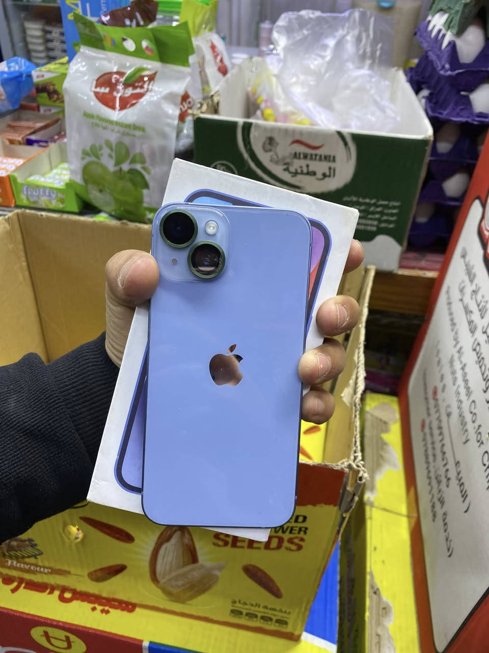 ايفون 14 عادي ذاكره 128 + دبل سيم شرط مامفتوح ومايعبر هوه نضافه 100%100بطارية 100🔋 شرط كلو شغال ***********مكاني موصل ايسر وتحياتي للجميع ❤️
