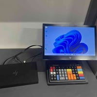 كاشير hp دبل شاشة مع كيبورد مدمج Cori5 7gen  Ram8 Ssd256 Screen 14.3  ...