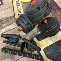 دمبلص وزن 19k مع الحديده 20k و الصور موجوده السعر 40 الف عنواني بغداد ...