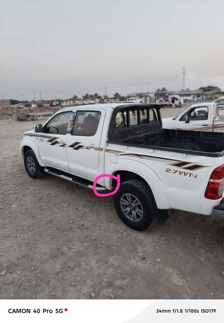 سياره تيوتا هايلوكس سعودي موديل ٢٠٠٩ فور ويل رقم سليمانية باسمي اتريد تحويل اتريد وكالة بيها صبغ مكان نهاية الجاملغ الايمن وكما موضح  
 بالسونار  السعر الاتصال على الرقم التالي ***********
