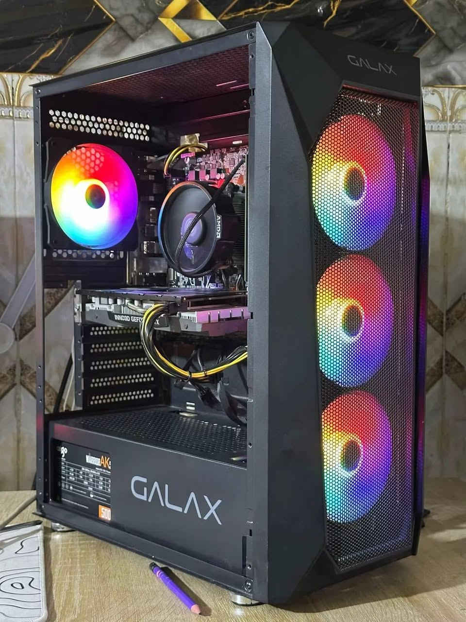 السلام عليكم تجميعة وشاشة للبيع المواصفات :
Rtx 2060 
DDR4 16 كورسيل
RYZEN 5 3600
M. 2 512
HHD 500 
المذر بورد من اسوسA320
Power supply 500
الكيس من Galaxy
شاشة hp 
75hz
24 inch
1080p
السعر 700 فقط كيس وبيه مجال
السعر مع الشاشة 780 
مكان بغداد مدينة الصدر 
توصيل متوفر


**إذا كنت صاحب هذا الإعلان وتريد حذفه لأي سبب، رجاءا أرسل رسالة إلى الدعم الفني**