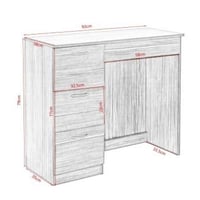 ميز مكتبي • جوزي • خشب MDF ١٥مم