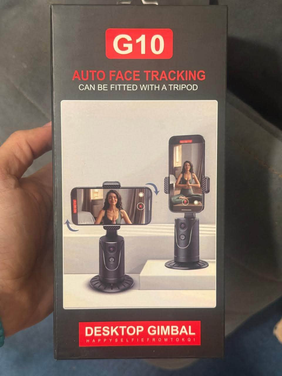 🔥 حامل موبايل ذكي G10 – يتابعك وين ما تروح!
📱 تريد تصور بدون ما تمسك الموبايل؟
هذا الجهاز راح يخليك تصور بروحك وبدون مساعدة!

✨ المميزات:
• 🎥 يتحرك 360 درجة ويتابع وجهك تلقائياً
• 🤖 تقنية تتبع الوجه (AI)
• 🔄 مناسب أفقي وعمودي
• 📌 يركب على ترايبود
• 🔋 خفيف وسهل الاستخدام

💰 السعر: 15 الف فقط

***********
