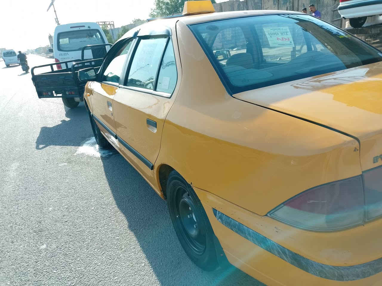 سلام عليكم سمند مديل 12سيارة بلاديةمابية صبغ  وجاهزة نقصة بس تبريد مكينة وكير جدد تحويل ثاني يوم بغداد الرشاد *********** السعر 34 وبية مجال
