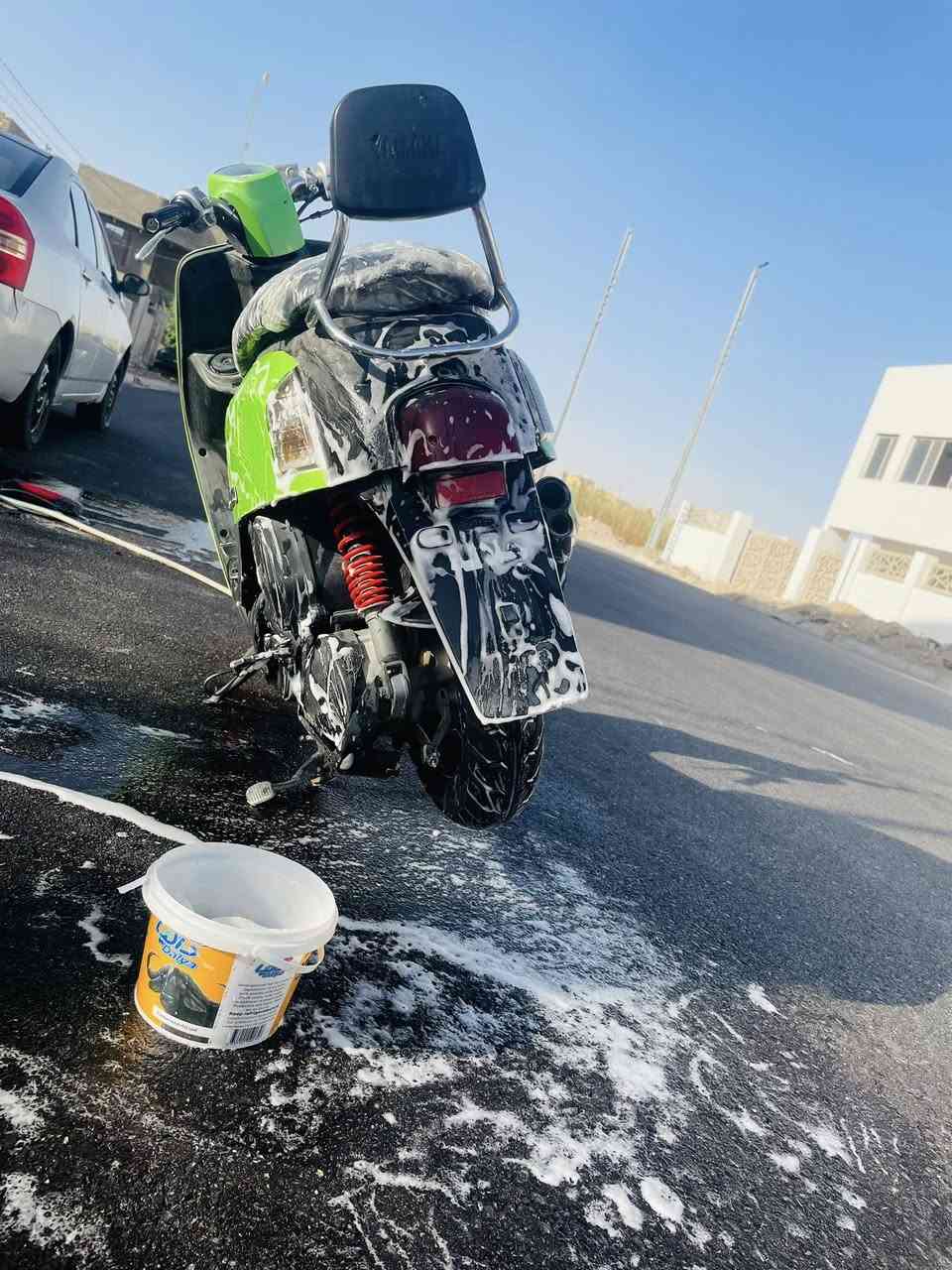 اسلام عليكم دراجه ماكس بوليس 
لون مميز ختم واحد الدراجه مابيه نقص شغل وطلع الدراجه خير من الله سعر الدراجه 750وبيه مجال مو شلاري لا تكسر بسعره مكان الدراجه كوت الاستفسار ع الرقم ***********
