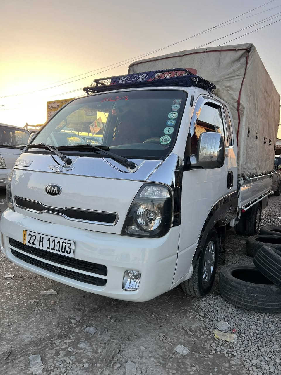كيا 2700 موديل 2014
گير مكينه اكسن شاصي شرط 

سياره جاهز برغي ما ناقص جديد ب معنا كلمة 

رقم و سنوي جديد 2029  رقم مصطره انكليزي 

طخم تايه جديد صفر 

بدون صبغ بيها تعديلين بارد اقل من شبر 

سياره داخل و خارج كامل مكمل كماليات و زينه 

كهربائيات شغال 

ماشيه ٣٥٠ الف  حقيقي 

سياره ما متعوب نهائياً 

عنوان سياره معرض هاولاتي مفرق شيخان طريق دهوك 

***********

