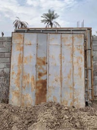 باب حديد ثقيل • ٣م×٣م • أبو الخصيب