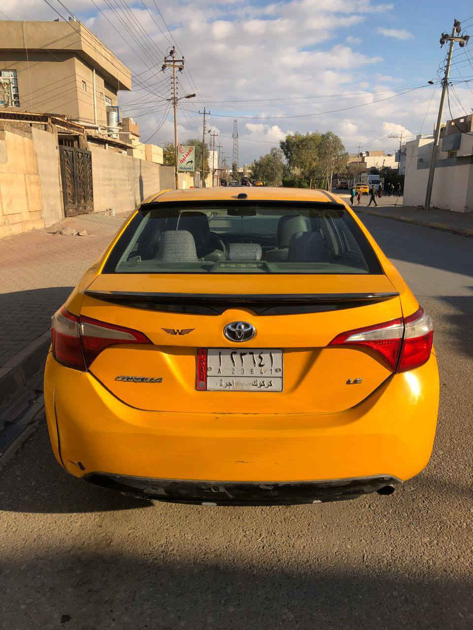 كورله 2016بيها قطعه وحده تبديل بدون دواخل بدون يرباك گير ومحرك بلشرط مطلوبه گمرگ سعر 100
*********** مكان السياره كركوك
