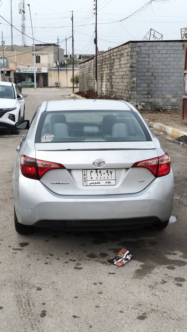 سلام عليكم
كورلا 2018 موصفات LE
امريكي حدثهابدون دواخل جاملغ وباب جهة يسار مبدل
(وجاملغ الخلفي بس صبغ 
رقم بغداد بسمي شرط تحويل
مكينه وكير كفاله شرط 
تخم تاير ويل جديد
صدر امامي خلفي جديد
ردار 
مانع انزلاق 
كروز سرعه  
داخل رصاصي 
تبريد ❄شرط ثلج
تدفئه شغاله 
السعر$ 124 وبيها مجال حك جيه
مكاني بغداد ابو غريب للستفسار اكثر ***********
