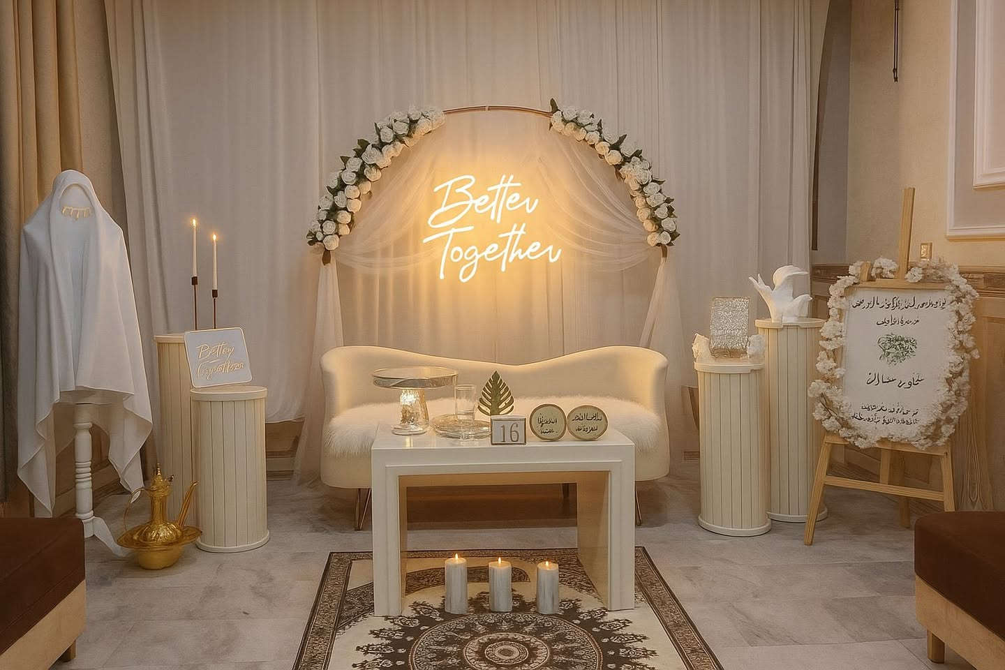 مرحبا 🤍

تم فتح الحجز للكوشات

تصاميم فخمة وأسعار مناسبة ✨

نجهز لج كوشة تليق بيج

ونخليها مميزة بكل تفاصيلها 💍

📩 للحجز مراسلة الصفحة أو الاتصال ع الرقم *********** واتساب

https://www.instagram by.com/hareer__o?igsh=MWo0NjczYWg5NHJsNw==
