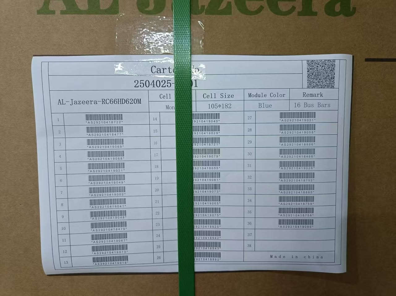 عرض خاص لفترة محدودة
الواح شمسية حجم 615 واط
للطلب والاستفسار الاتصال على الأرقام التالية
*********** 
***********
***********
