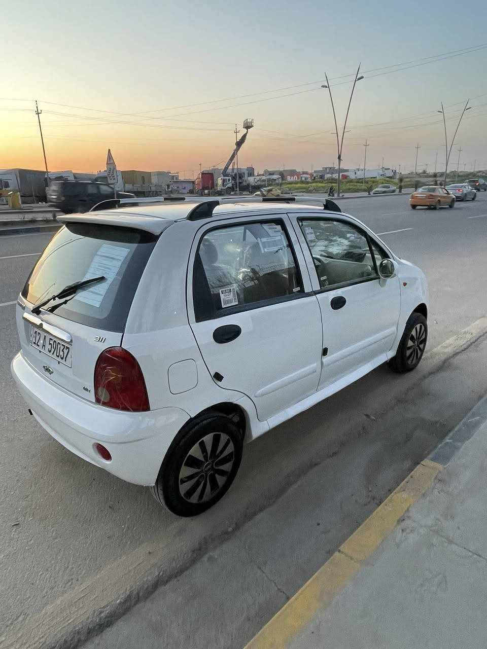 السلام وعليكم شيري كيوكيو 2010 كير اوتوماتيك 
السياره وضع شركه شرط سبير مانازل 
والسياره شرط بدون صبغ 
والسياره محرك وكير بشرط 
وترايك وين ماتريد طخم تايه جديد 
السياره ماشيه )100) الف مامتعوبه شرط 
كتلوكات شركه موجودين 
كابون بانزين ماستر كارد 
تبريد وتدفئه شغالين ثلج التواصل ***********
***********
