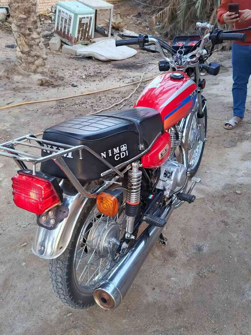 السلام عليكم دراجه للبيع نامه شبهه أصلي وراق سكنر مديل 25استخدام شخصي للاستفسار ***********6 مكان الدراجه الشطره
