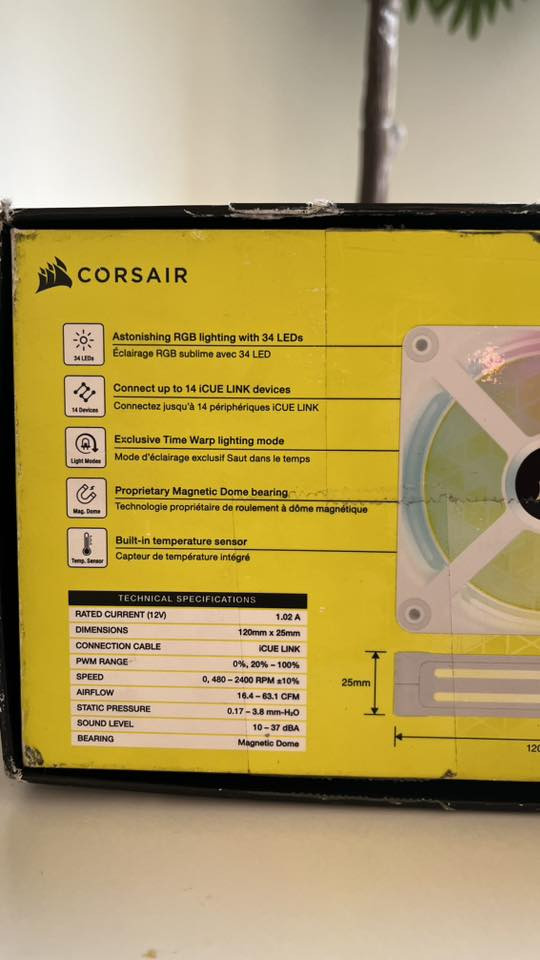 السلام عليكم ورحمة الله وبركاته
مراوح pc للبيع من شركة corsair
corsair QX120 RGB (x3)
المراوح جداد يعني ما مستعملين بعدهم بالستيكرات وتكدر تتاكد من هالشي بنفسك قبل ما تشتريها بس الكارتونة مفتوحة وتعبانة شوية بسبب الكمارك والنقل
سعر الجديدة 160$ وتكدر تتاكد بنفسك من الامازون ومن صار عليها خصم هسة صارت ب 120$
مع انو الي عندي جديدة بس راح انطي بيها سعر 100 الف وقابل للتفاوض يعني بيه مجال هواي و شغلة همين انو هالنوعية شوية نادرة بالعراق يعني ما متوفرة بكل مكان وبس والف عافية على الي ياخذها واكو توصيل


**إذا كنت صاحب هذا الإعلان وتريد حذفه لأي سبب، رجاءا أرسل رسالة إلى الدعم الفني**