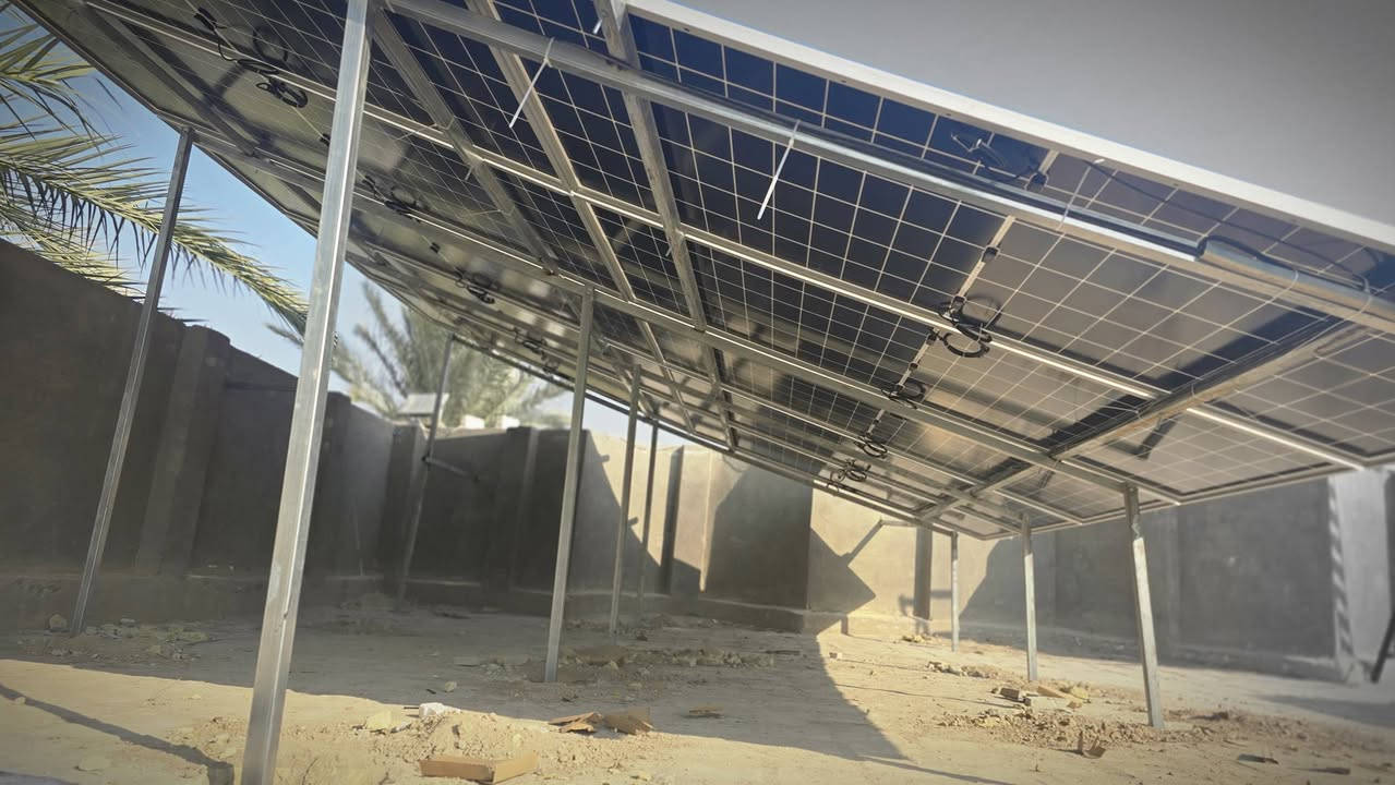 على بركة الله تم تنصيب منظومة 20 امبير نهارا /  20 امبير ليلا
باستخدام افضل انواع الانفيرترات والبطاريات والالواح
- الواح نوع لونجي 610W  وجهين عدد ١٠ الواح
- بطاريات نوع ايتل بقدرة 10KW عدد ٢
- انفيرتر نوع كرينيد بقدرة 12KW 
وتم استخدام افضل انواع الاسلاك والقواطع ذات المنشا التركي 
وحديد مغلون ثقيل ٢ ملم × ١.٥ انج
ظمان استبدال حقيقي 
اسعار تنافسية
للحجز 
***********
***********
