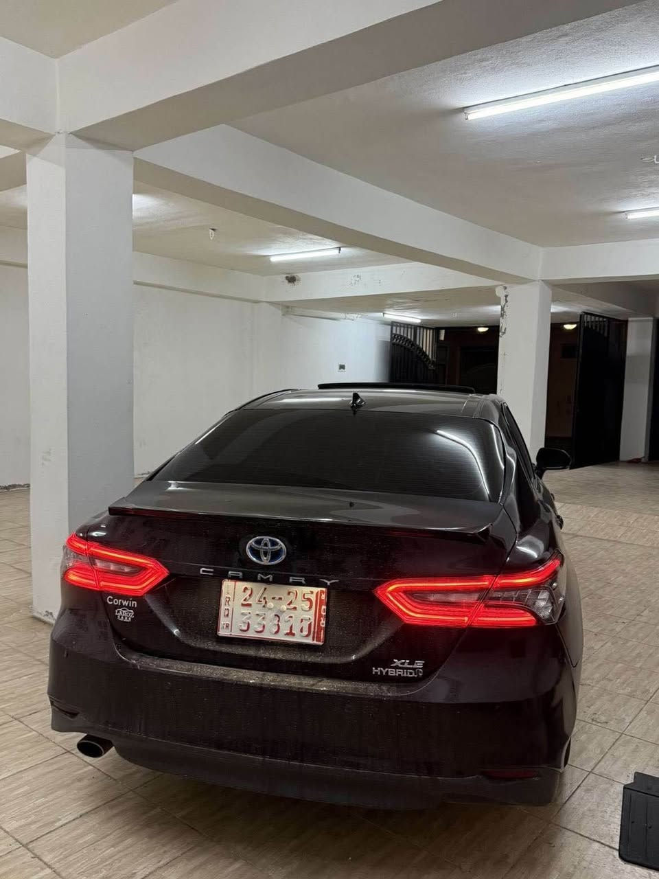 كامرى XLE+ 2023 Hybrid 
چاملوغى پشته وه + ٢ په له سبوق 
٥ كاميره 
داتاشوو 
كوشن سار  + گه رم + سوكان هيته ر
سماعه + شاشه JBL
شغال + بصمه + سلايت+ ده رگا به صمه
كامل لايت ليد + لايت امامى متحرك 
پيش و پاش حساس 
٣٦٠ پله رادار + ئاوێنه 
داخلى كامل ليدى ده شبول و ده ركه بيلادى
شحن وايرليس
بريك بصمه 
نيزامى EV mode + oto hold
Eco+normal+sport
كاتى دهوك و ٢ مانگى له گه له
نرخى ٢٢٢$ و مجال 
شوێن دهوك 
*********** دهوك, العراق
