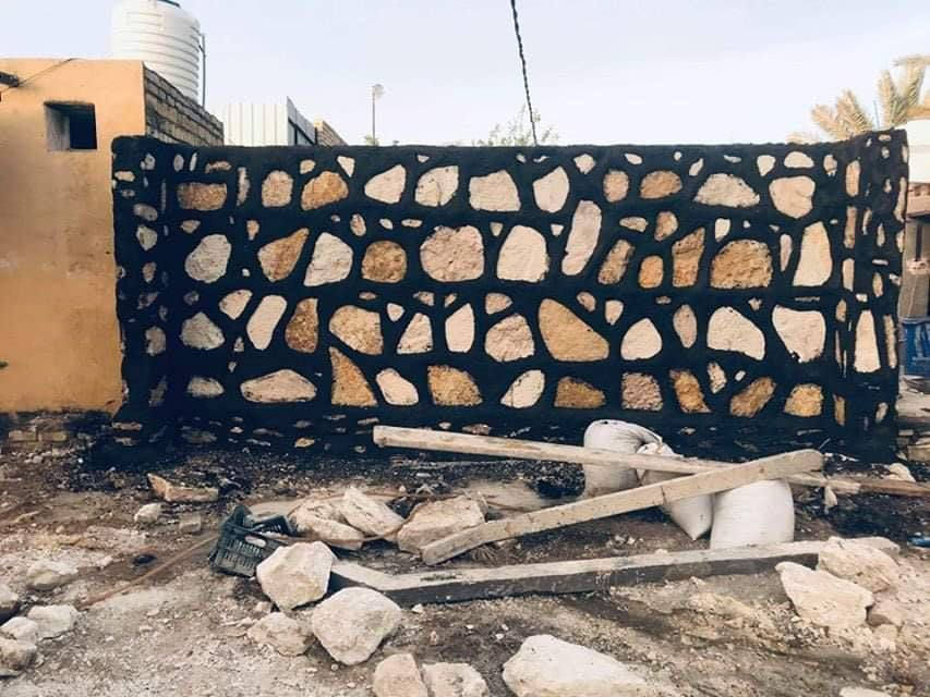 بناء حجر كرسته وعمل ***********
