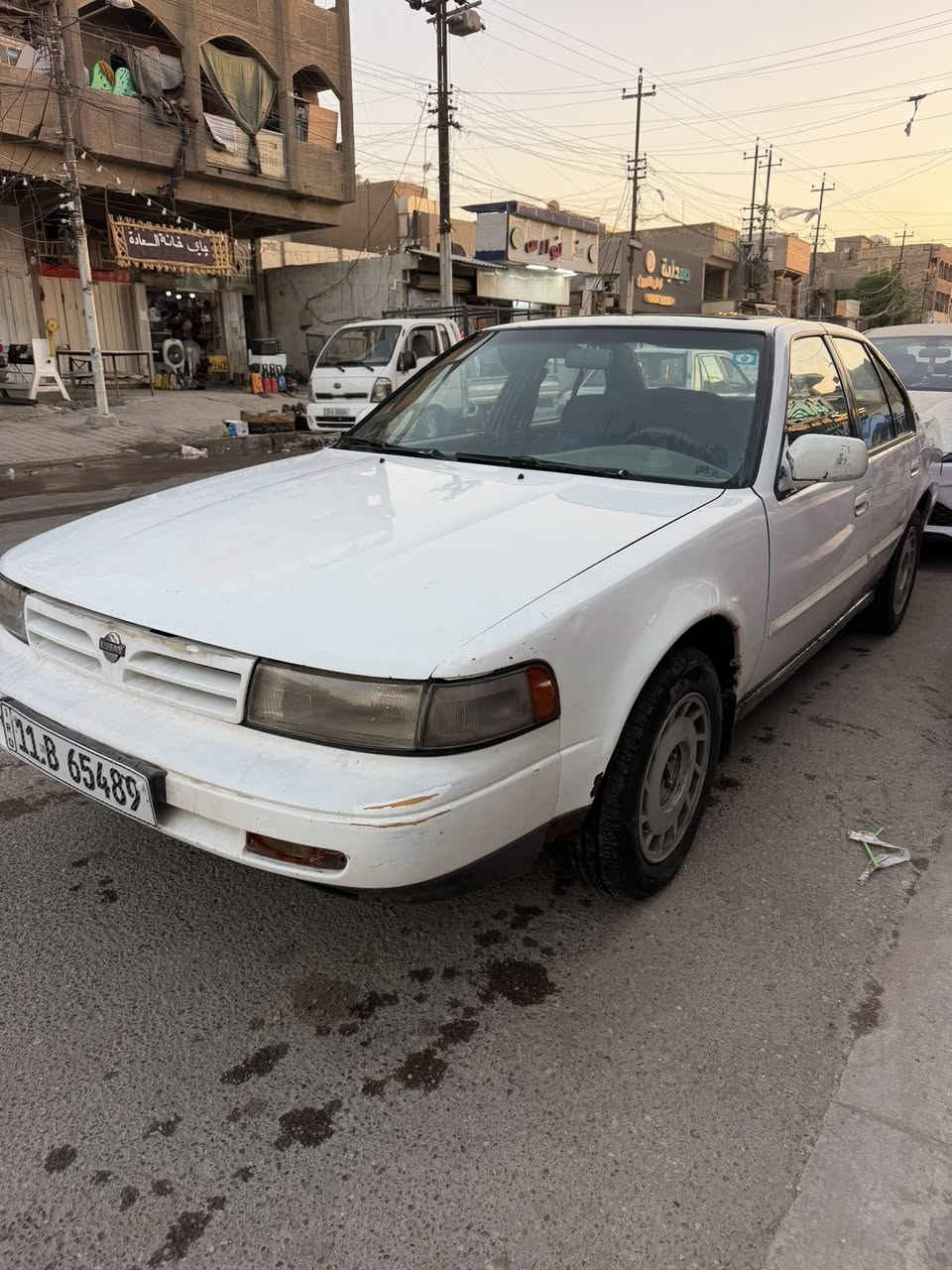 نيسان مكسما موديل ٩٠ للبيع سيارة بلاديه لاضربة ولاصبغ مكينة كير تمام صدر جديد ٦ سلندر رقم بغداد جديد تحويل مباشر مكاني بغداد الجديدة رقمي *********** السعر ٢٨ ورقه
