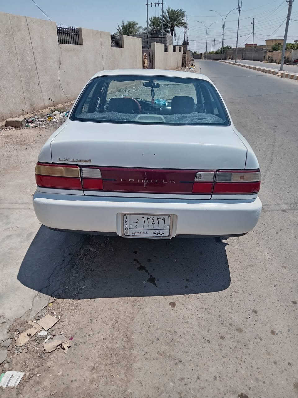كورلا موديل 95 سياره فقط الجاملغات الاماميه بيهن صبغ فقط رش بدون معجون والباقي مكفول دكت چاكوج مابيها مكفوله كلها كير ومحرك وتبريد النواقص فقط زوج تايرات وباتري ضعيف سنويه مشروع وطني ل ٢٧ شرط التحويل  السعر 53 وبيها مجال  مكاني تكريت او العلم  ***********
