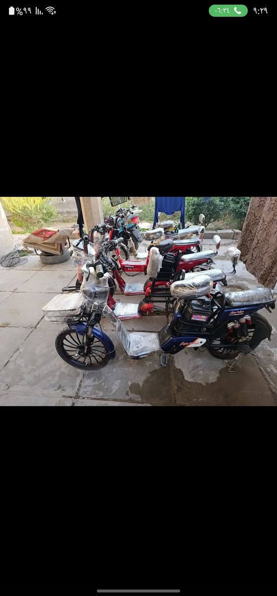 السلام عليكم ورحمة الله وبركاته بايسكلات شحن للبيع موديل 24و23فول مواصفات الكهربائيات كلهة شغالة السعر 180وبي مجال للطيبين المكان ديالى بعقوبة بهرز اي استفسار علة هذا الرقم ***********
