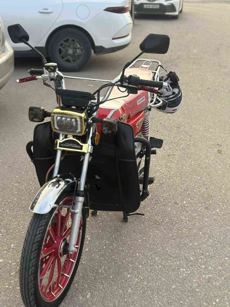 ماتۆڕی نامی تۆ پڕۆ 2025:-

- مەکینە 150 cc
- بەسمە 
- شەغال
- جوانکاری بۆکراوە

تەنها 4600 کیلۆمەتر ڕۆشتووە و خۆم بەسفری کڕیومە.

شوێن :- سلێمانی 

ژمارە تەلەفۆن:- 
0770 817 46 46 - 0750 116 96 03 السليمانية, العراق
