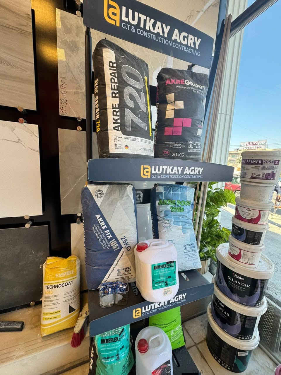 بفضل الله وحمده
بسم الله الرحمن الرحيم 
نعلن عن الواجهات والديكور الداخلي والخارجي بأفضل جودة وأفضل تصميم 
لتجهيز منزلك بأفضل المواد اللازمة لتصميم واجهة وحمام ومطبخ وكل الديكورات داخل  منزلك ، 

ألواح بورسلين 120.60 
ألواح بورسلين 120.40
بورسلين جدار 60.60 
سيراميك جدار 30.60 
زارة سيراميك 10.60 
زارة بورسلين 10.60
زارة بورسلين 15.60
جميع أنواع وألوان الجفقيم 
بشته حجر بكل القياسات 
بشته مرمر بكل القياسات 
قرض مرمر بكل الألوان 
جميع أنواع المواد اللاصقه 
جميع أنواع مواد الطلس 
جميع أنواع مواد التشربت
جميع أنواع الفوم 
كوبلن فوم وقياساته
تاج فوم وقياساته 
ألواح الفوم وقياساته 
نقشات الفوم وقياساته
ثرمستون  البناء و الديكورات 
كوبلن ثرمستون بكل القياسات والأشكال  
تاج ثرمستون بكل القياسات  والأشكال

كل هذا وأكثر داخل المعرض 
للأستفسار :

***********

أو زيارتنا  لموقع المعرض :

العامرية - شارع البصرة
