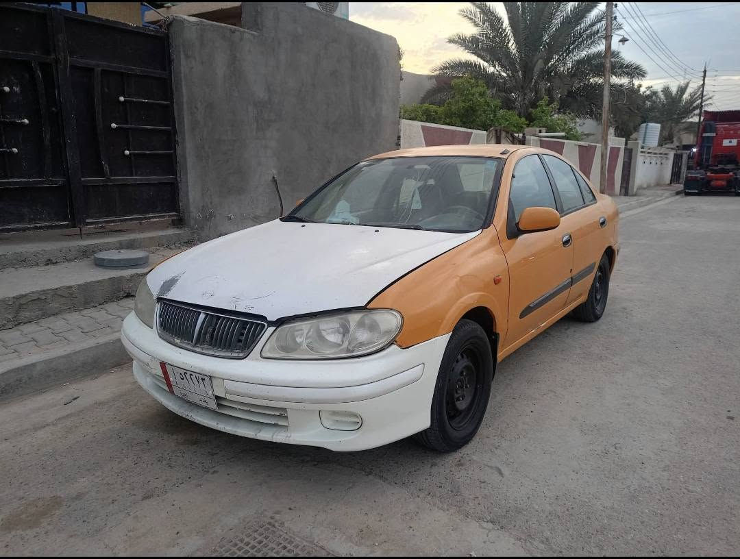 نيسان سني2001 رقم بغداد ألماني 
سنويه ساقطة قبل شهرين 
 بيهه طخة بجاملغ خلفي جهة العبري وبنيد مبدل فقط 
كير مكينه مال حاوية قبق أسود المرغوب
 تدفئة تبريد شغال 
كهربائيات كامله على وضع الشركة ماملعوب بيهن
حدادية جديدة مع تخم دبلات جدد
رقمي بي وات ساب 
***********

