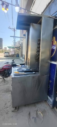 شوايه كص للبيع 6عيون شوايه تحمل اوزان عاليه مع جامه حرارية وشيش غذائي ...