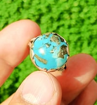 فيروز نيشابوري • خاتم فضة ٩٢٥ • مقاس ٢٢-٢٣