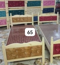 سرير خشب بلوك • اسود ٥ جسور • قرية الربيضة