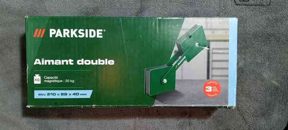 يا الله السلام عليكم
مغناطيس زوايا قوي جداً ماركة بارك سايد الماني اصلي 
متوفر توصيل كافة المحافظات 
العنوان بغداد الدولعي 
***********
